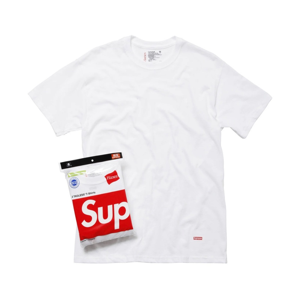 Supreme x Hanes Tagless Tees 3/pack